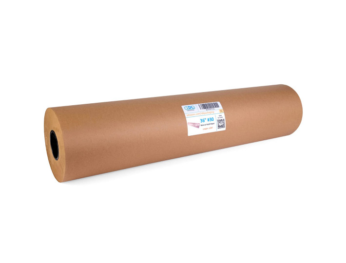 36" x 1200' Brown Kraft Paper Roll, 30 lbs